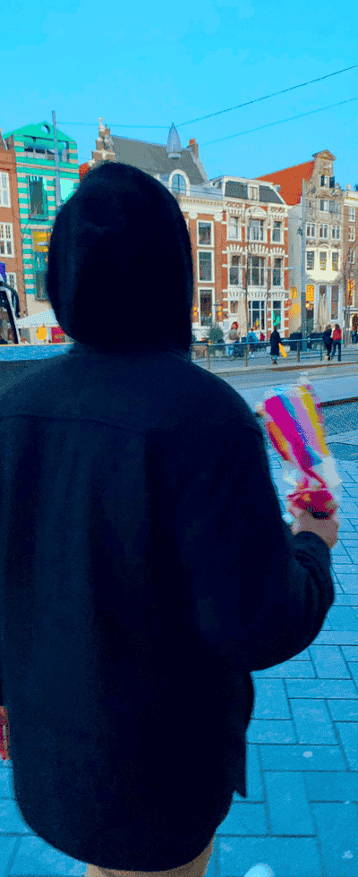 foto di design fotografico con palette cromatica pastello.